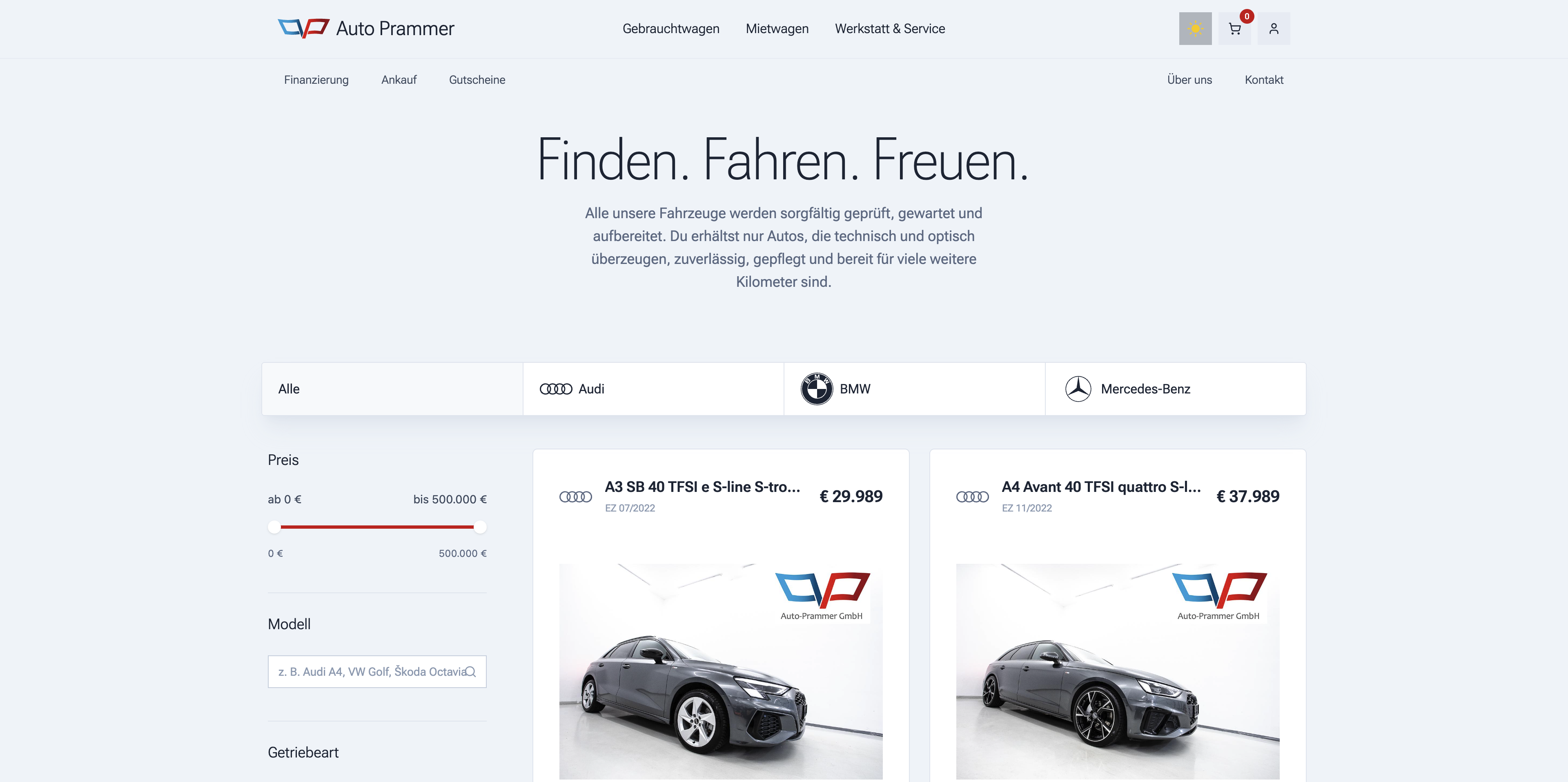 Vehicle listings with smart filters